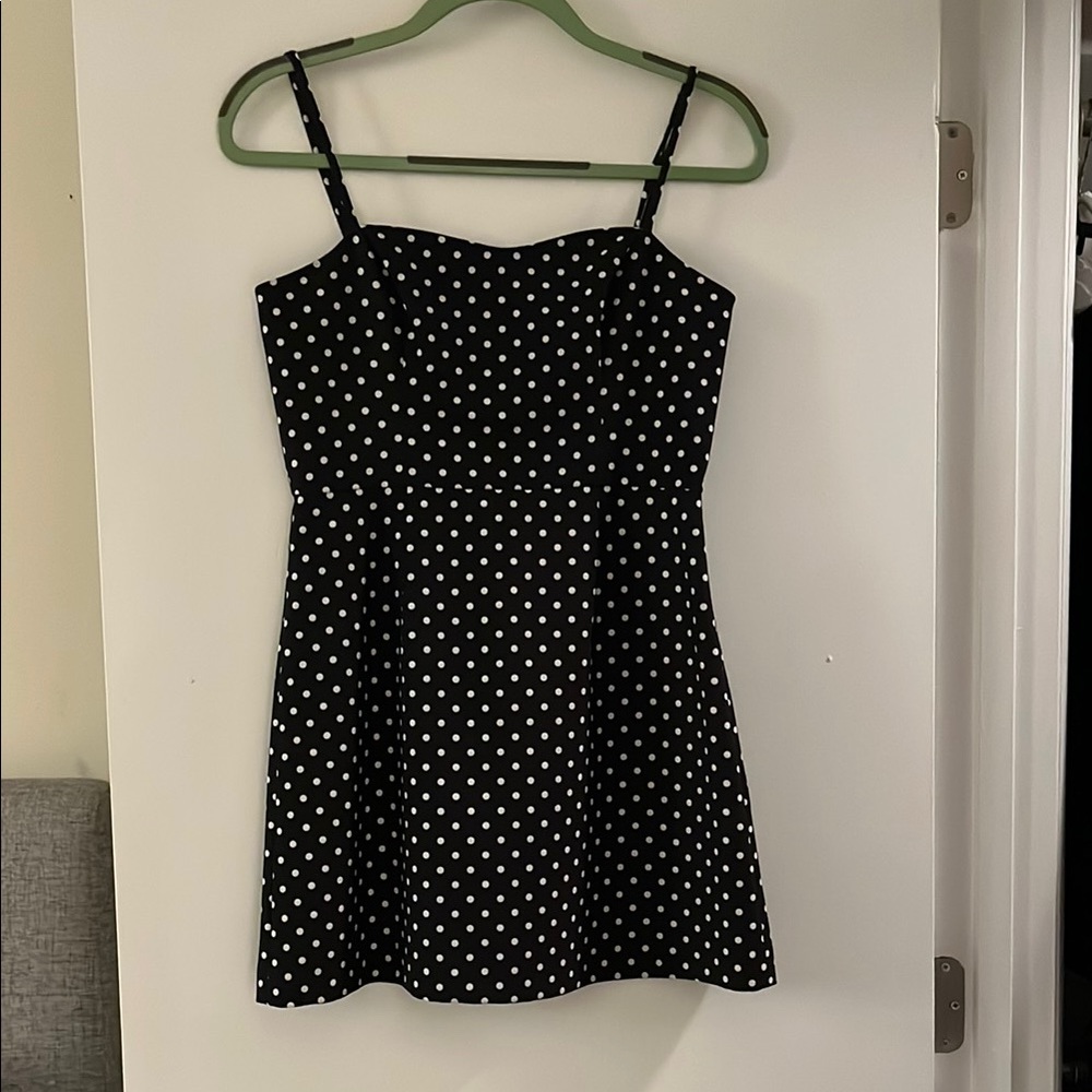 Polka Dot Black Dress